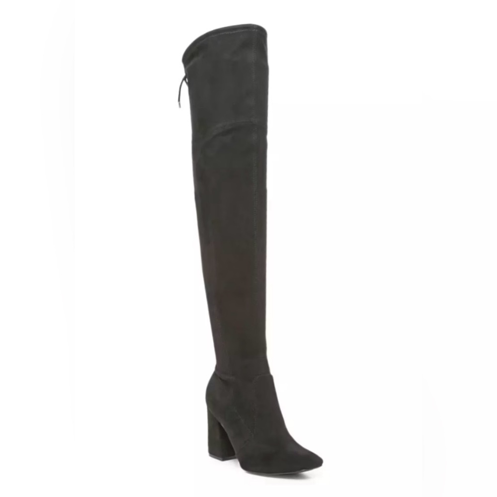 UNISA Quesia Over The Knee Boots Faux Suede Women’s Fashion Shoes Black 6 M